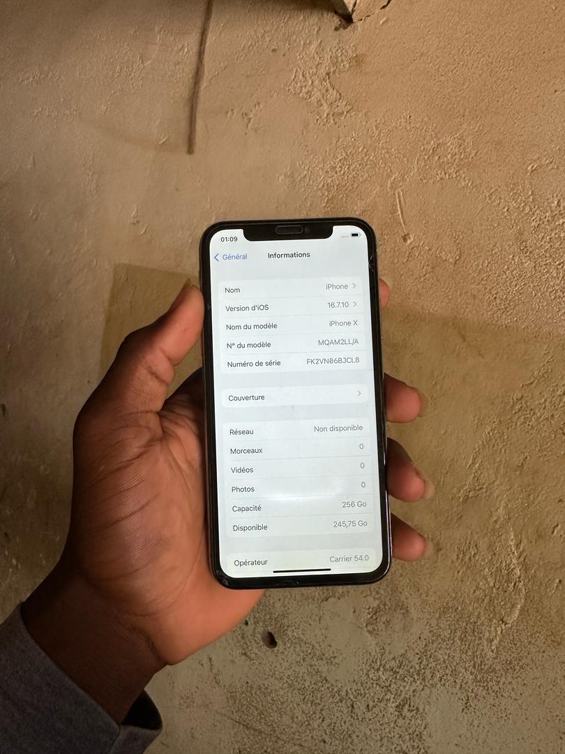 iPhone X 256gb bat 100